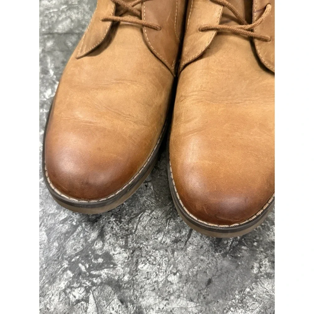 SPERRY Mens Newman Chukka Leather Lace Up Comfort Boots Tan 10.5M STS22366